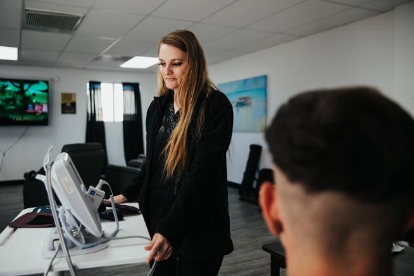 Patient receiving treatment at Axiom Care alcohol and drug detox center
