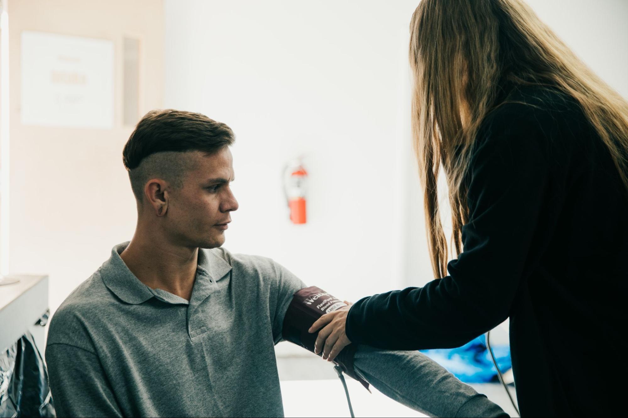 intake process at Axiom Care with medical assessment